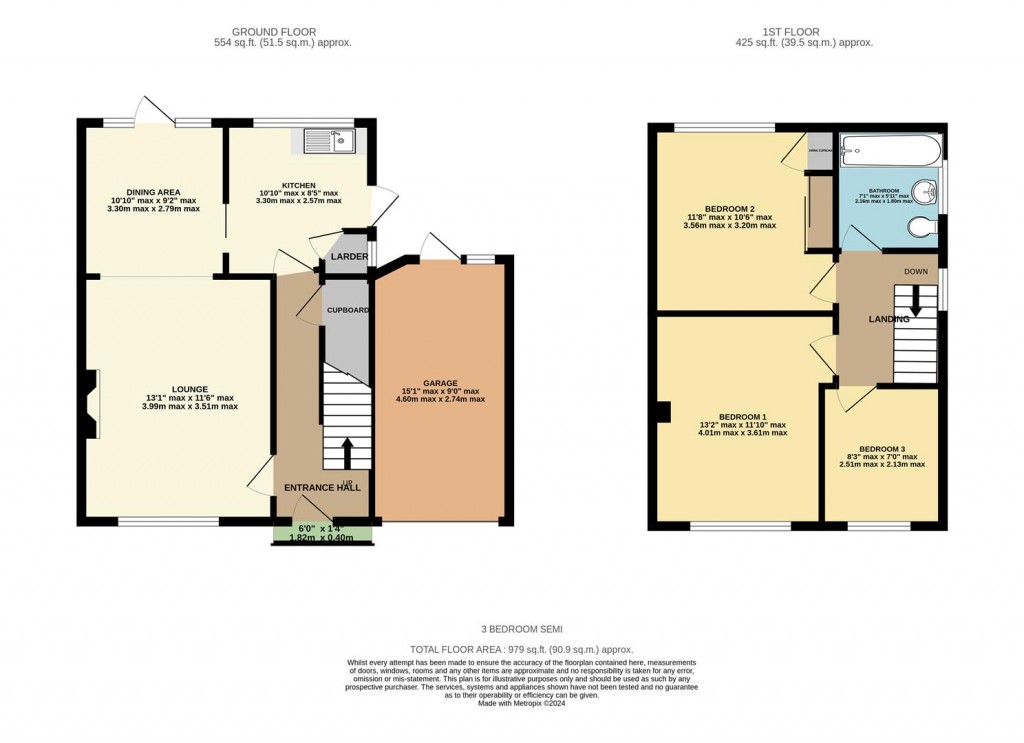 Floorplans For Oaklands Way, Basingstoke