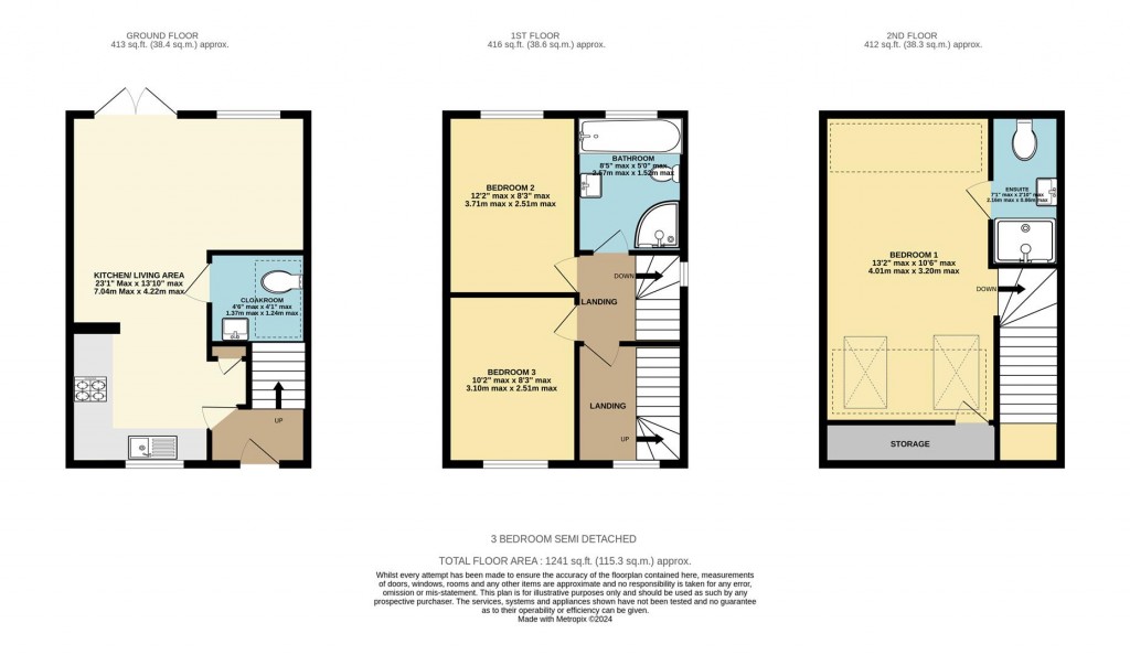 Floorplans For Dellands, Overton, Basingstoke