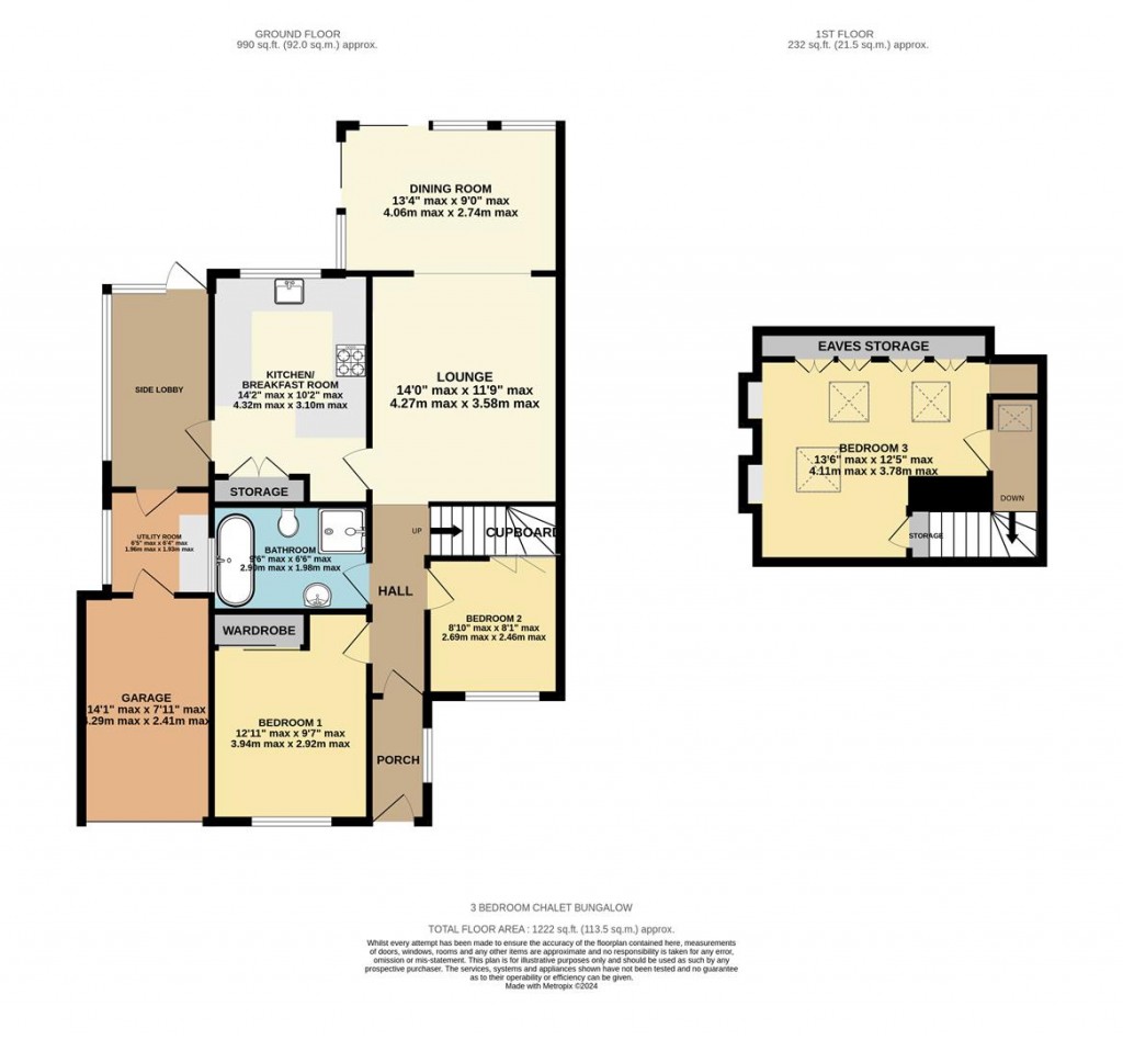 Floorplans For Brackley Way, Berg Estate, Basingstoke