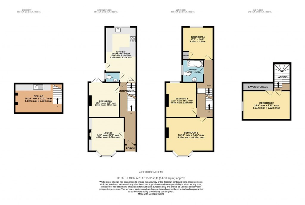 Floorplans For Essex Road, Basingstoke