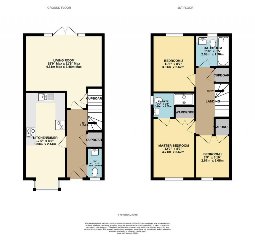 Floorplans For Mendip Mews, Oakley, Basingstoke