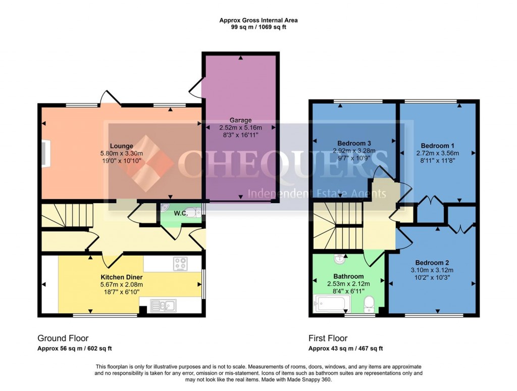 Floorplans For Ashfield, Chineham, Basingstoke